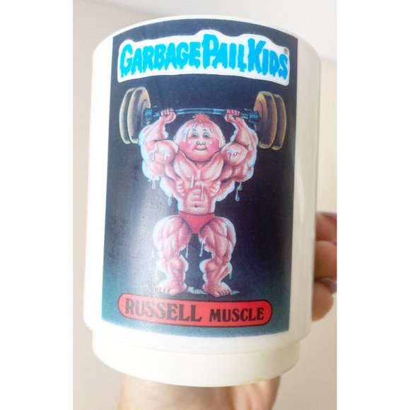 VTG 1986 Topps Chewing Gym-Garbage Pail Kids Plastic Mug Cup-3 Characters GUC